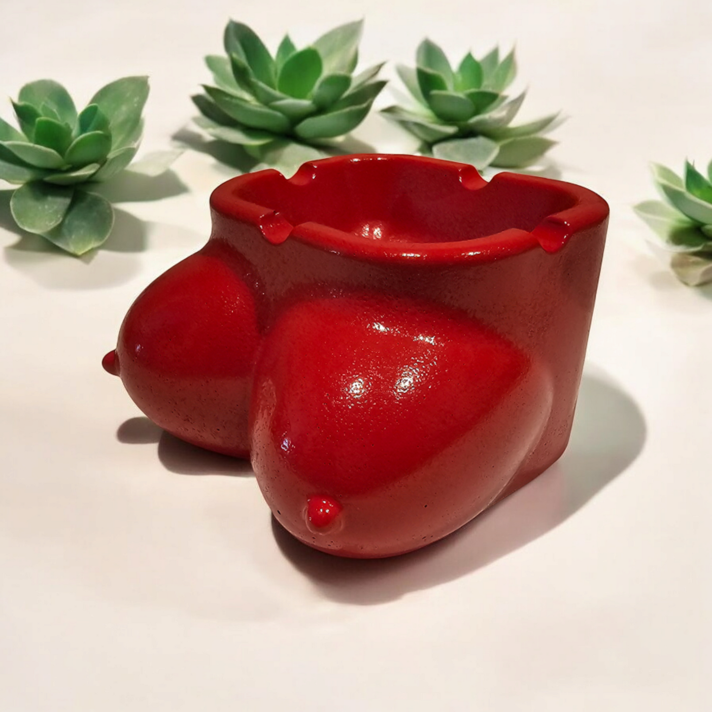 Boobies Concrete Ashtray – Bold, Fun & Functional!
