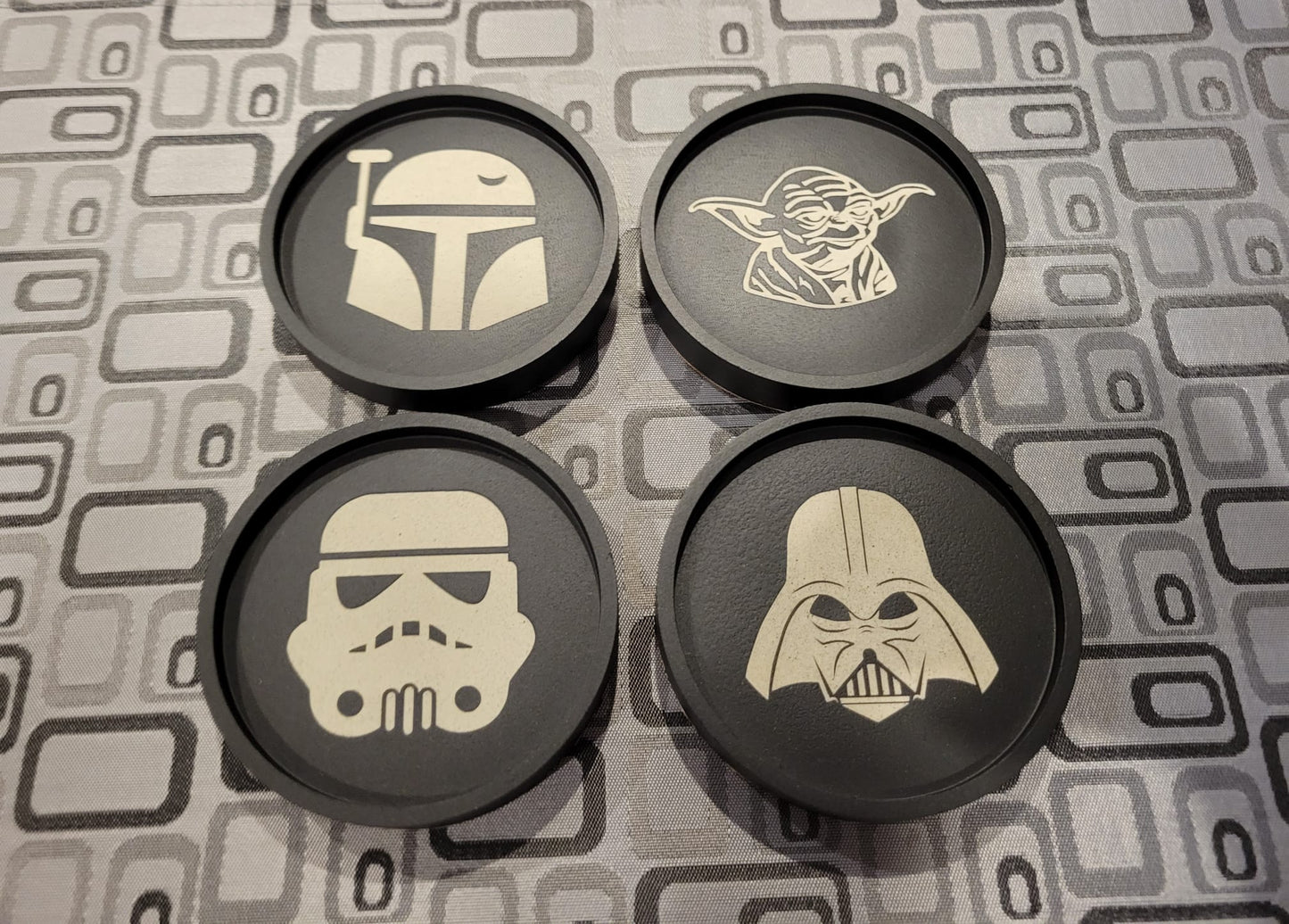 Handcrafted Star Wars Concrete Coasters