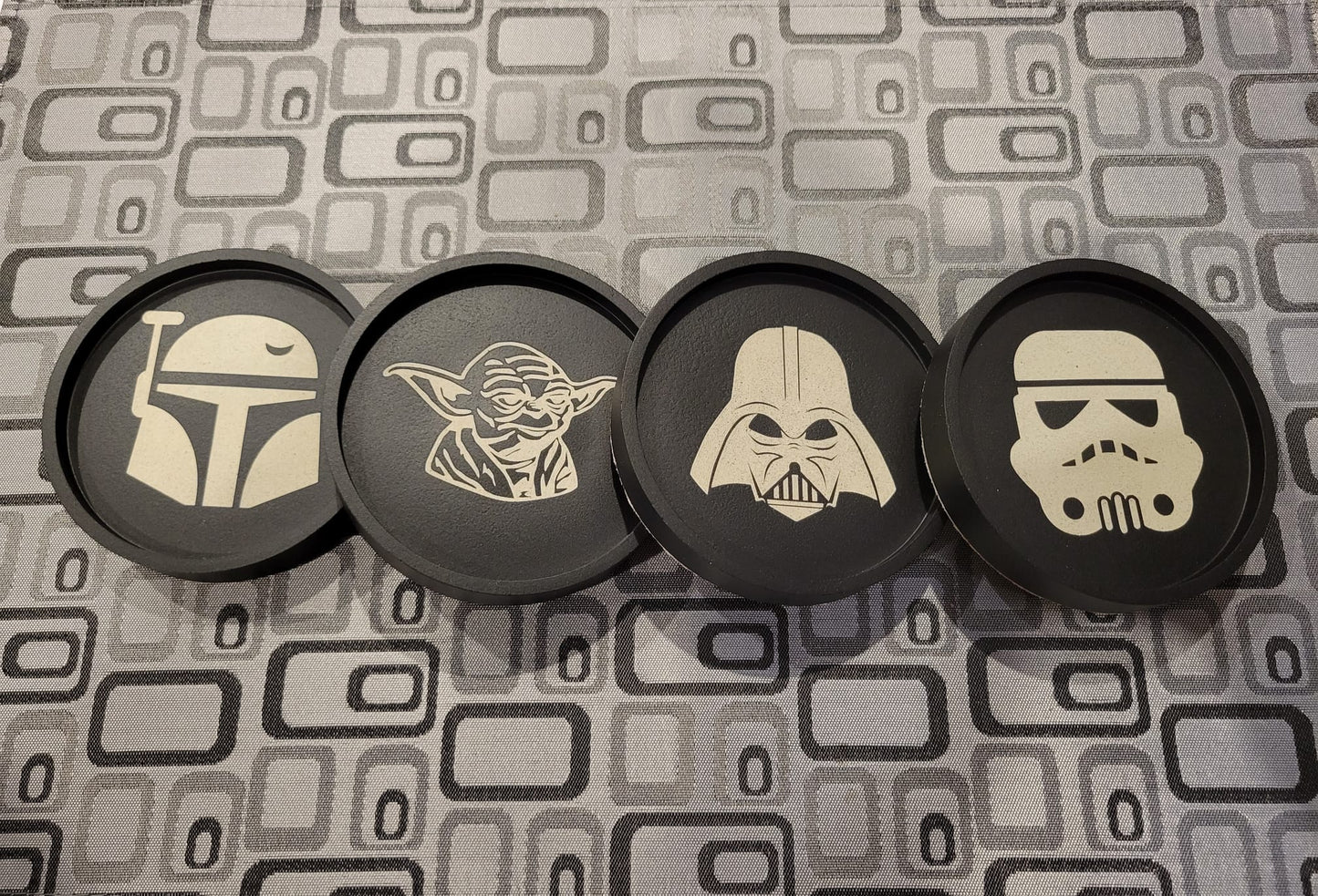 Handcrafted Star Wars Concrete Coasters