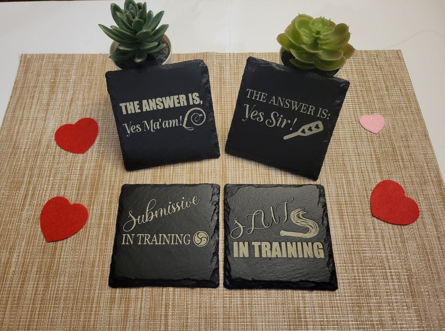 Playful Obedience - Concrete Coasters