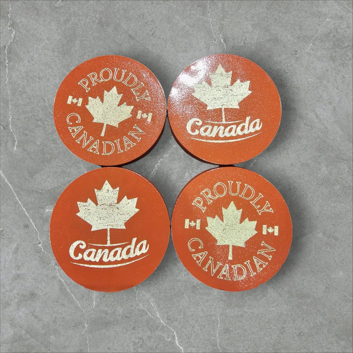 Proudly Canadian: Handcrafted Concrete Coasters
