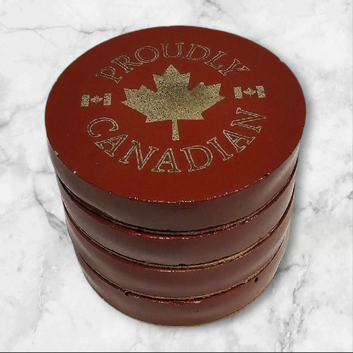 Proudly Canadian: Handcrafted Concrete Coasters