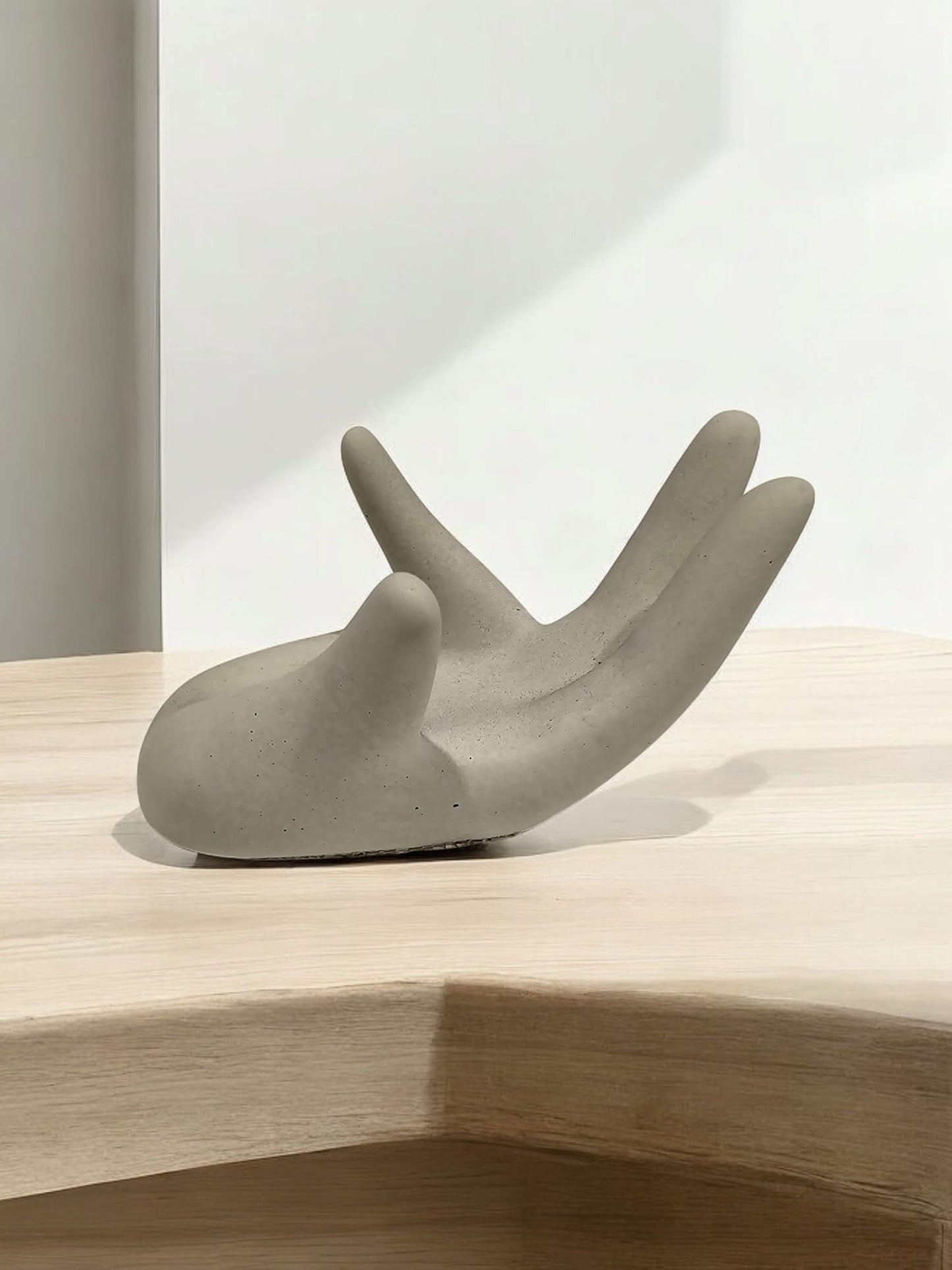 Minimalist Concrete Hand Sculpture