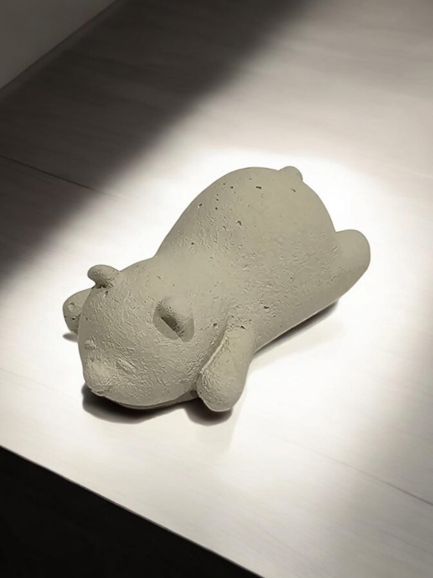 Sleeping Bear Concrete Figurine