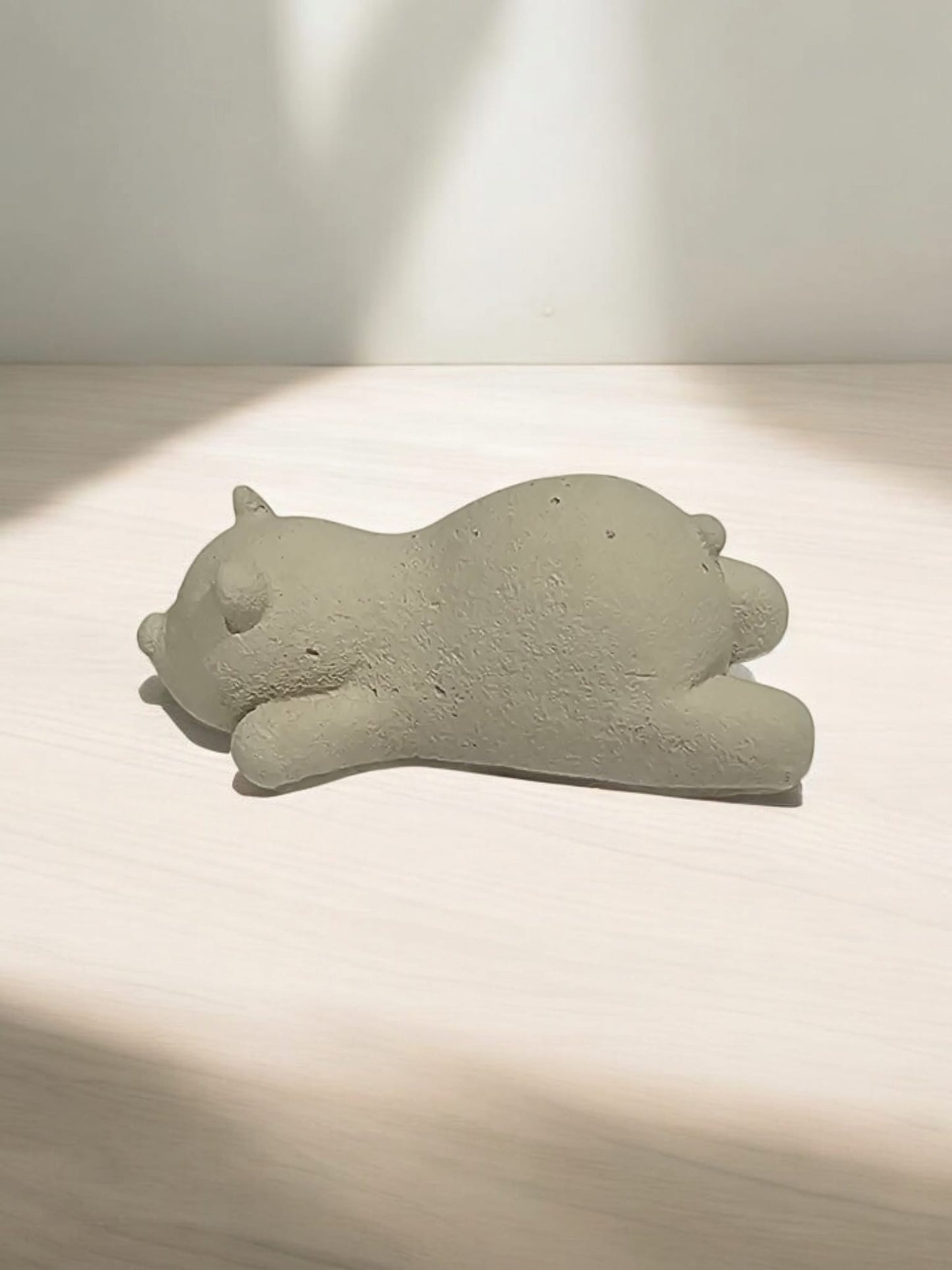 Sleeping Bear Concrete Figurine