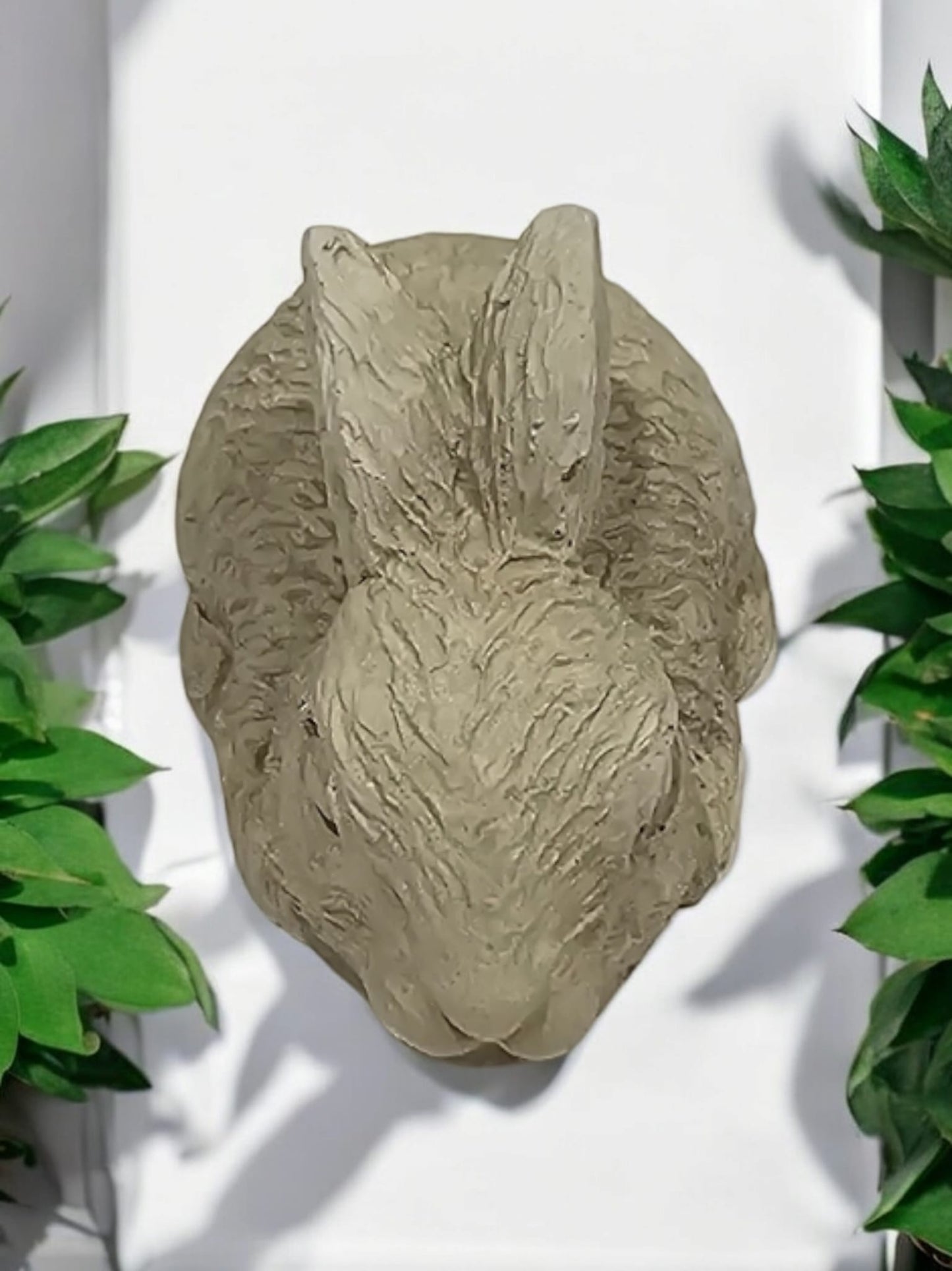Handcrafted Concrete Bunny Figurine