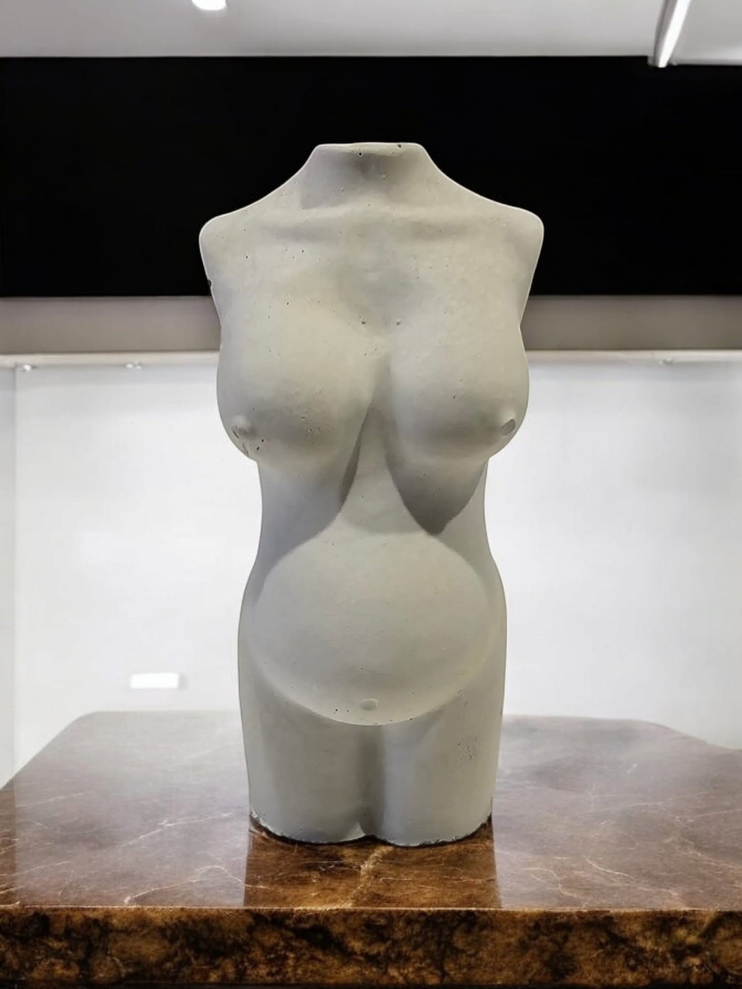 Graceful Maternity Concrete Sculpture
