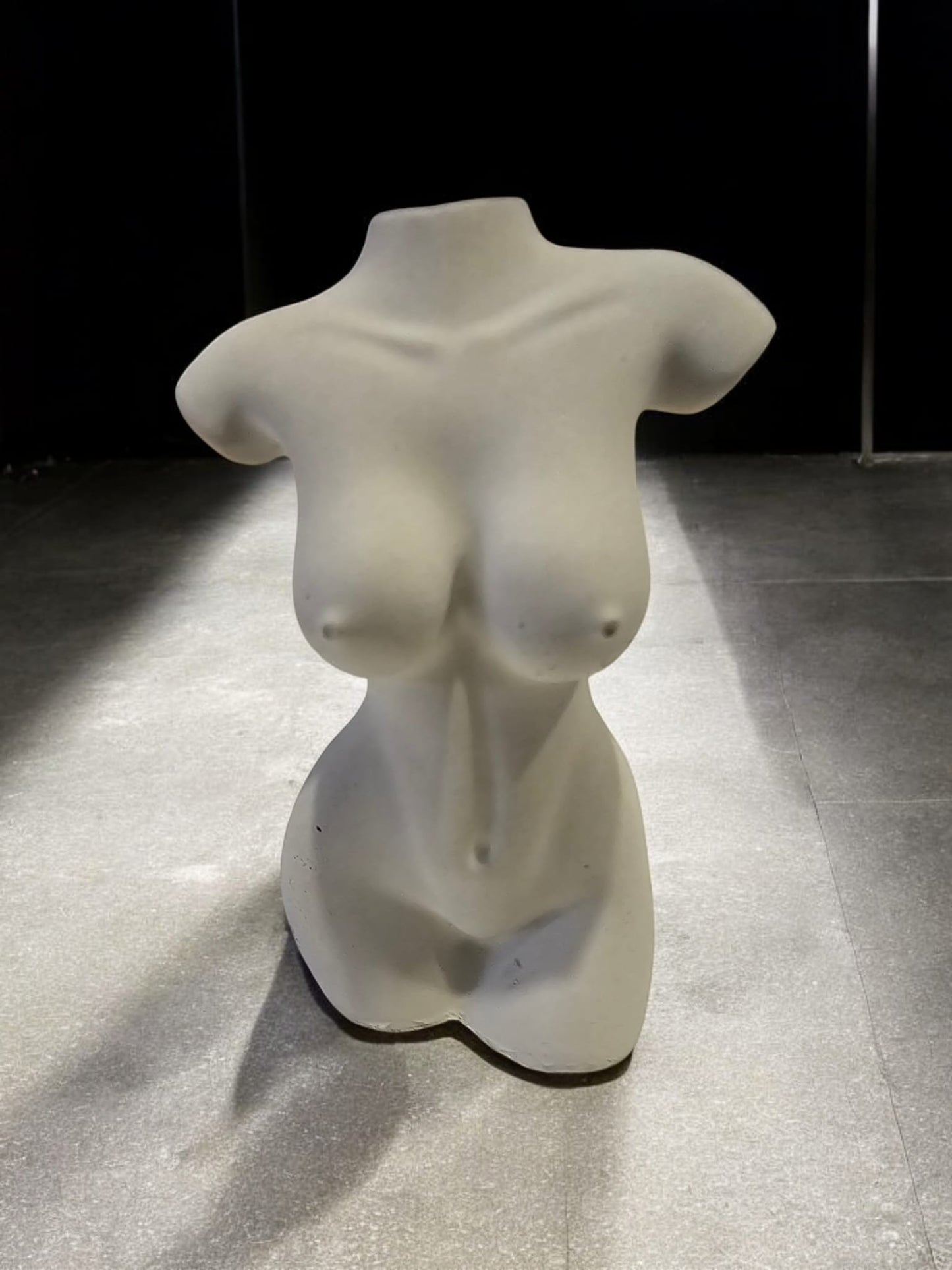 Minimalist Female Form Concrete Sculpture