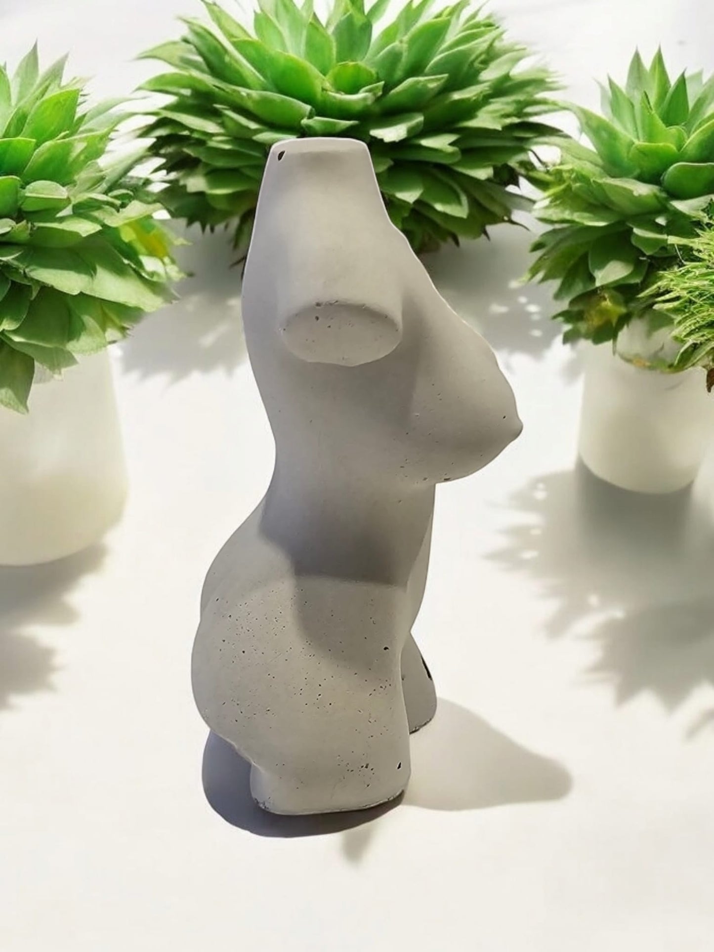 Minimalist Female Form Concrete Sculpture