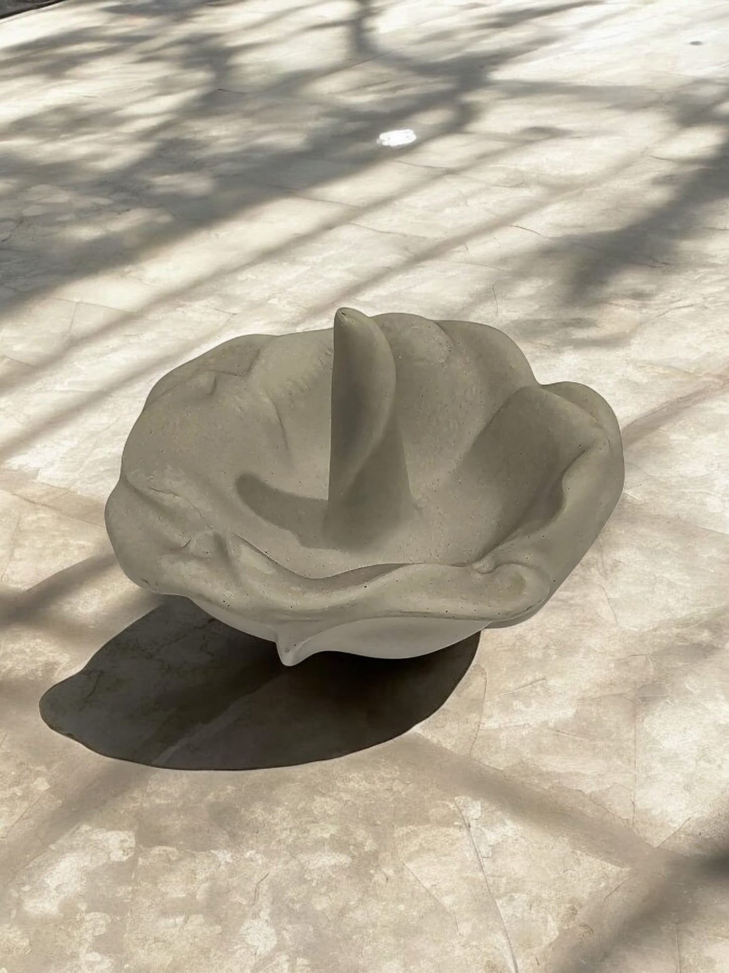 Handcrafted Concrete Floral Ring Holder
