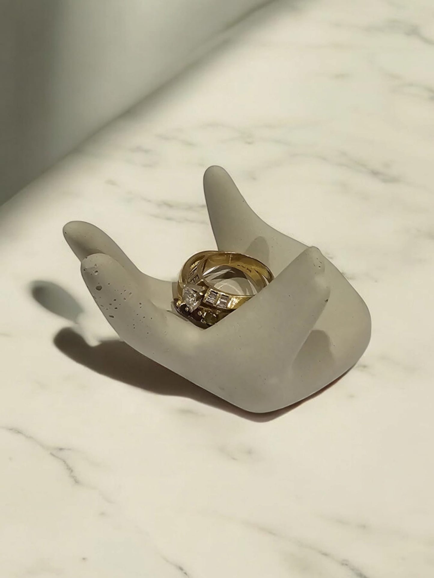 Minimalist Concrete Hand Sculpture
