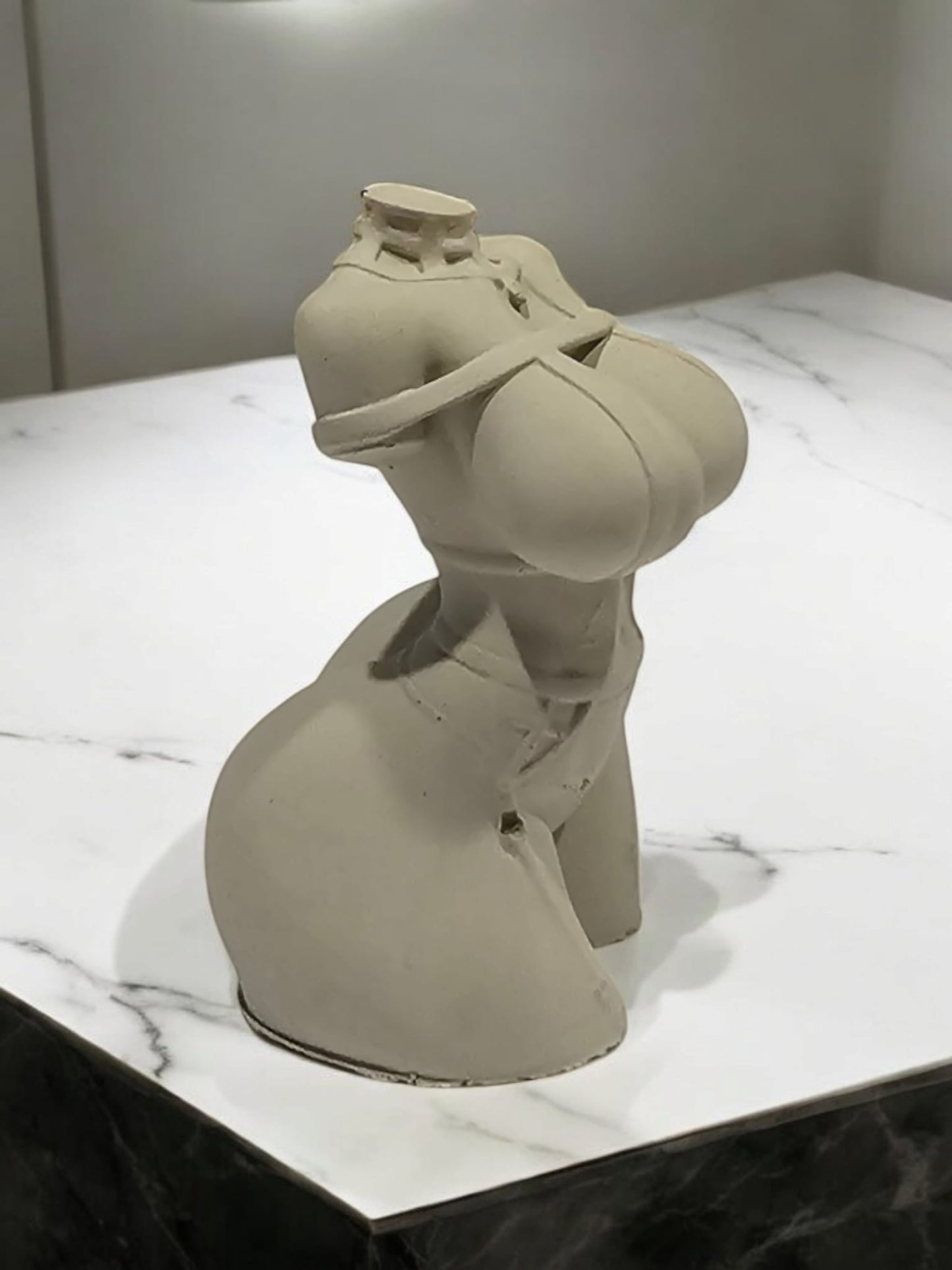 Handcrafted Concrete Goddess Sculpture – Bold, Sensual & Empowering