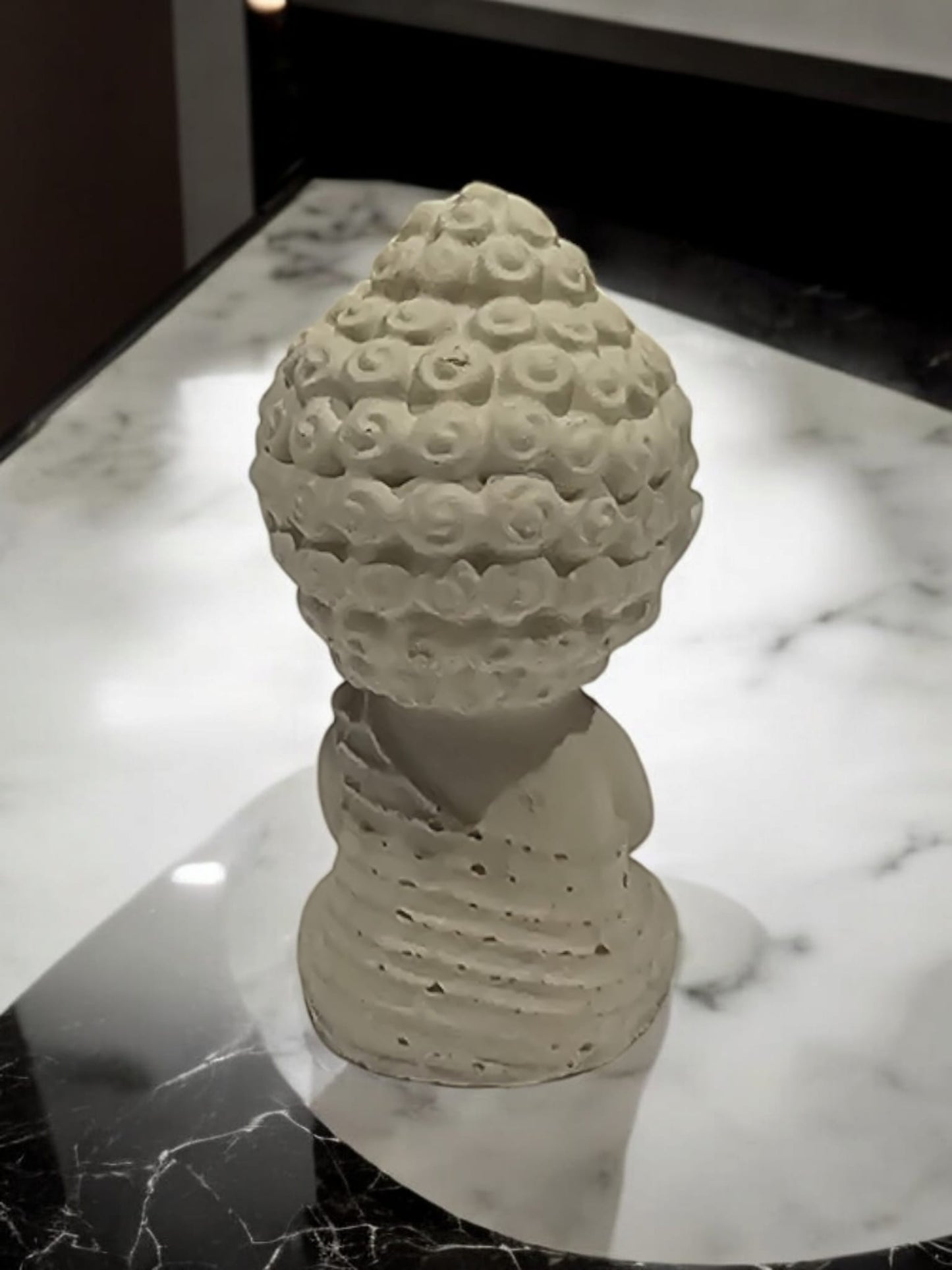 Handcrafted Concrete Buddha Statue – A Symbol of Peace & Mindfulness