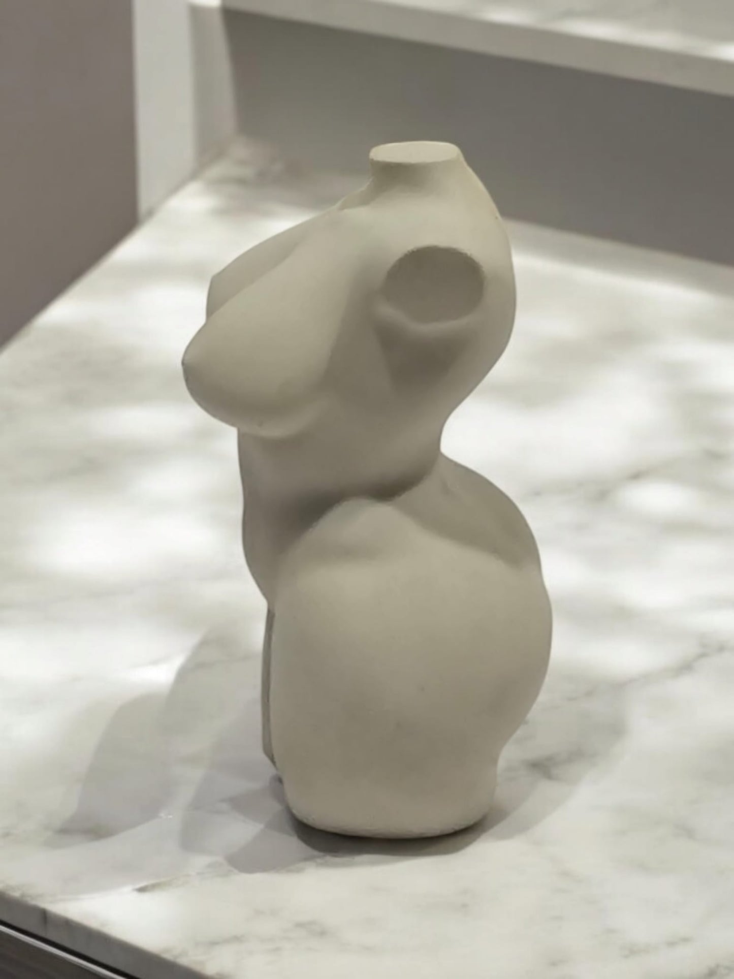 Handcrafted Concrete Female Torso Sculpture – A Celebration of Beauty & Strength