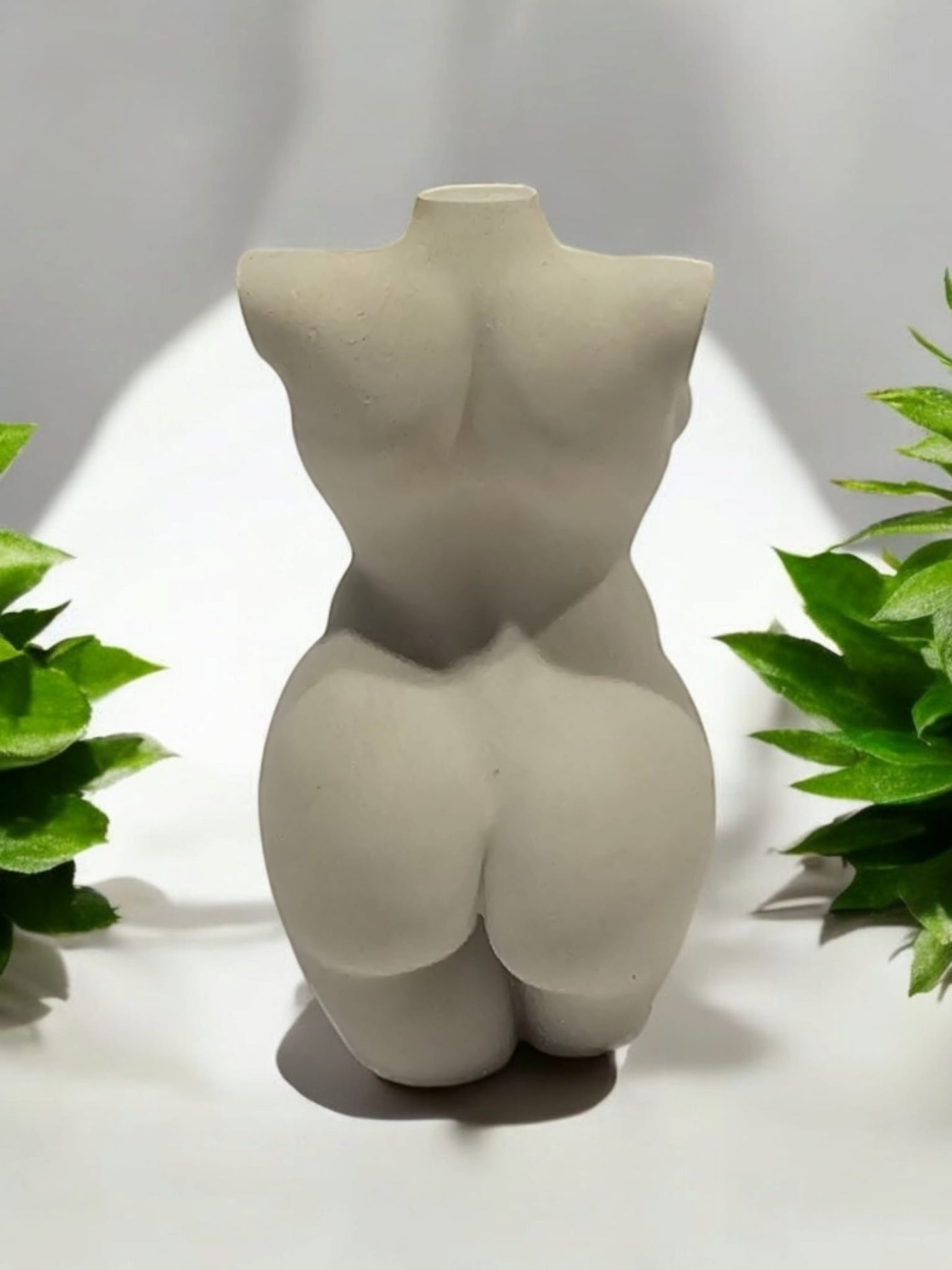 Handcrafted Concrete Female Torso Sculpture – A Celebration of Beauty & Strength