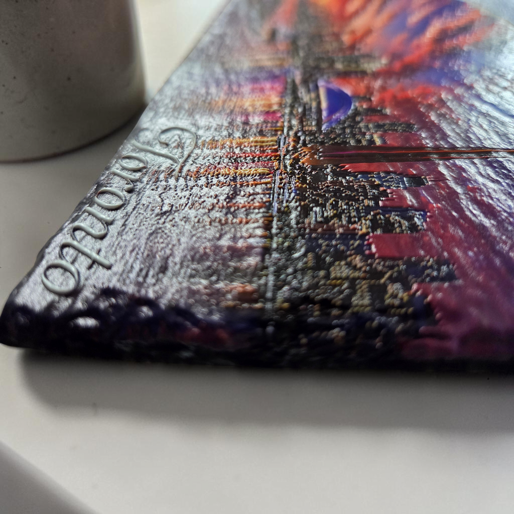 Toronto Skyline Slate UV Portrait
