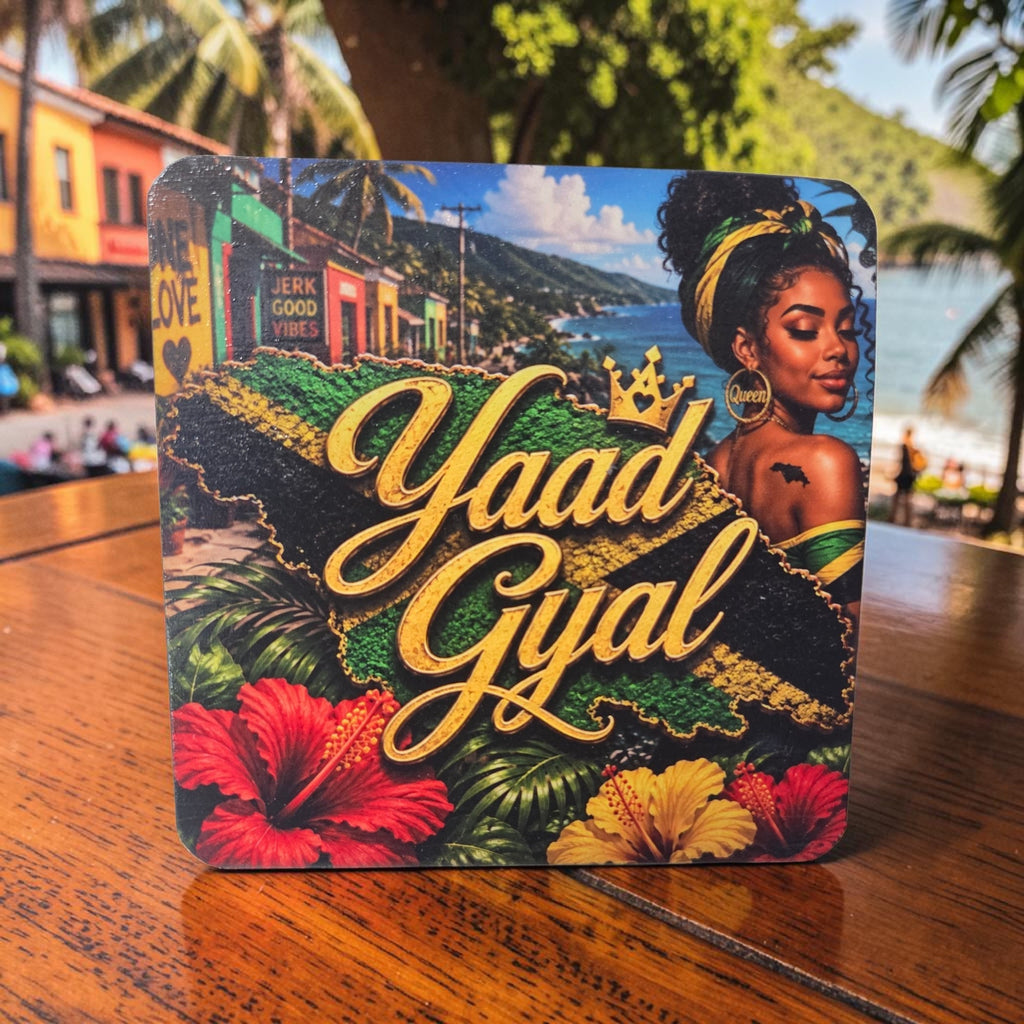 Yaad Gyal Jamaica Wood Coaster