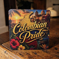 Colombian Pride Wood Coaster