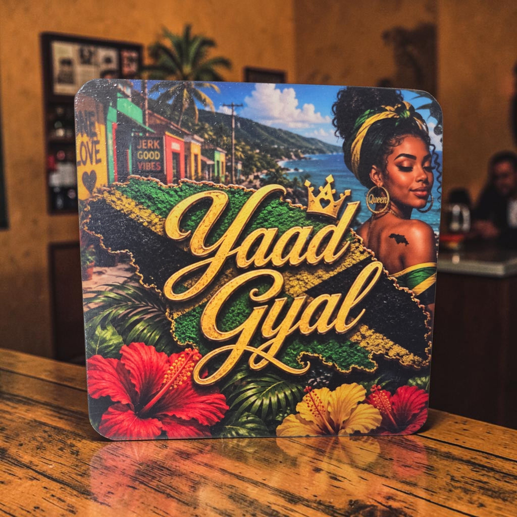 Yaad Gyal Jamaica Wood Coaster