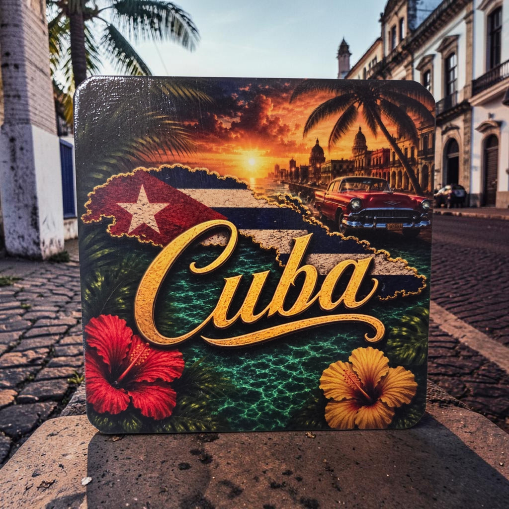 Cuban Soul Wood Coaster