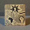 Roots of Strength - Gold Slate Coaster